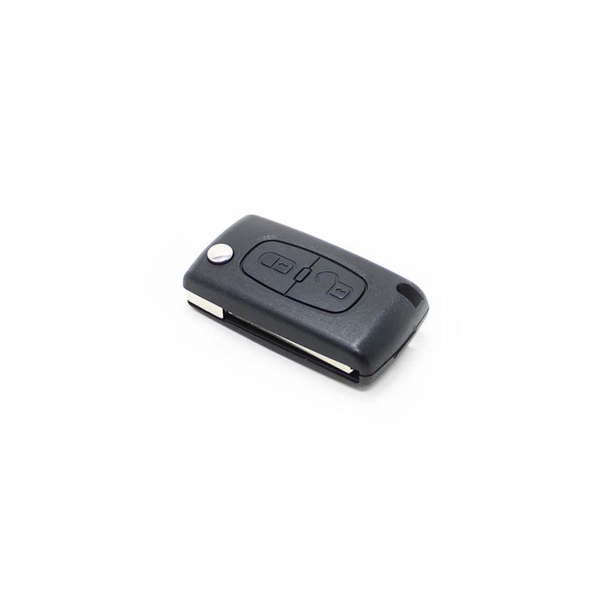 Caixa Para Comando Citroën Flip 2 Botões Pilha na Carcaça