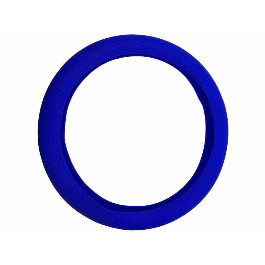 Capa de volante em silicone, azul