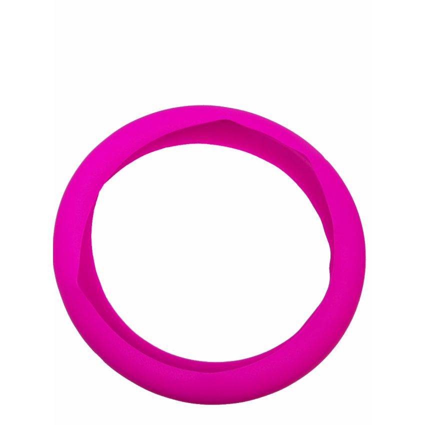 Capa de volante em silicone, rosa