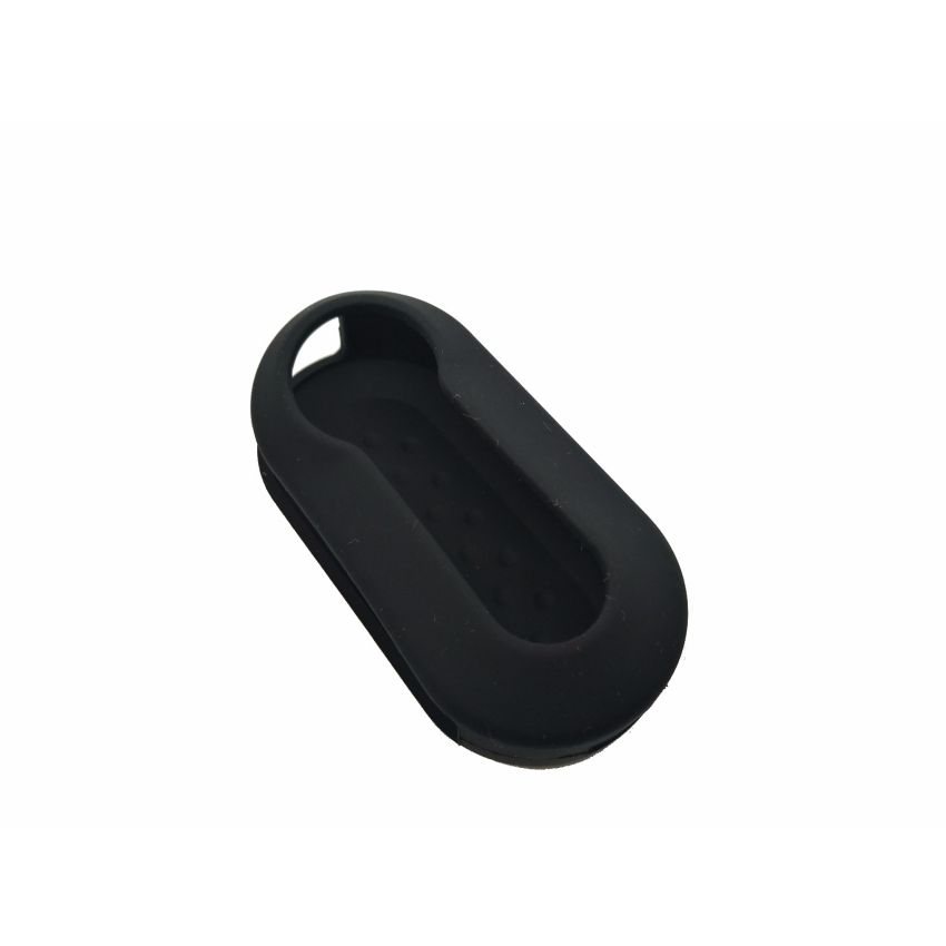 Capa silicone Fiat, flip três botões, negra