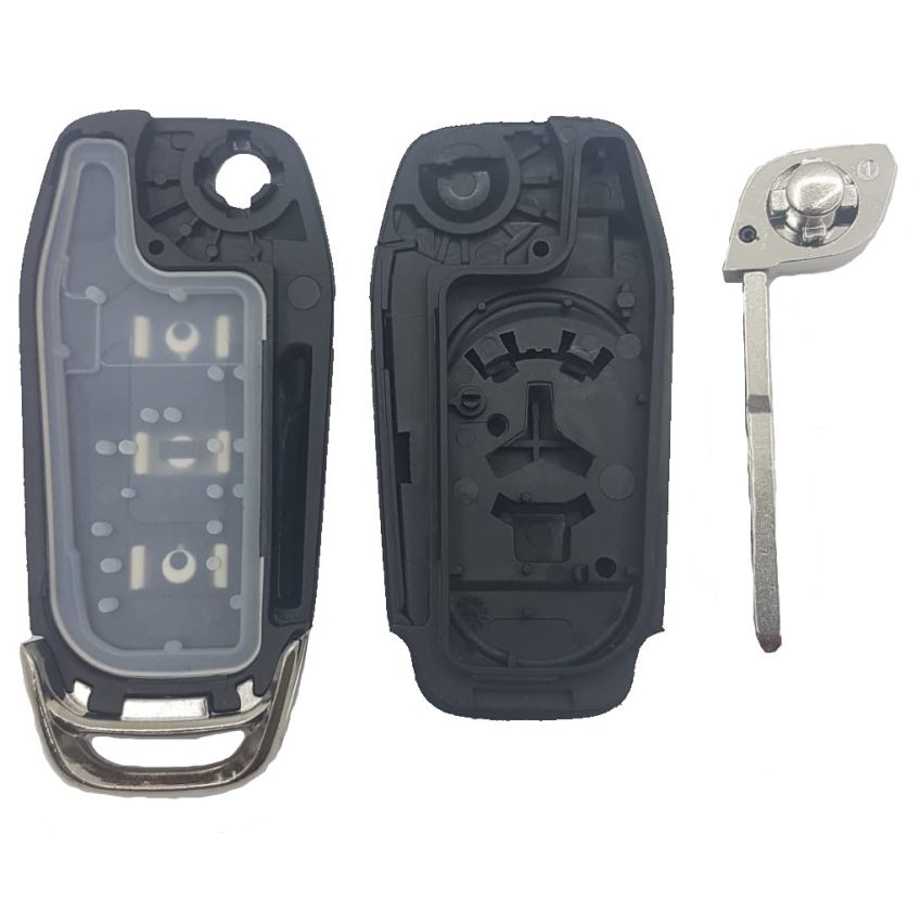 Caixa Para Comando Ford Flip 3 Botões