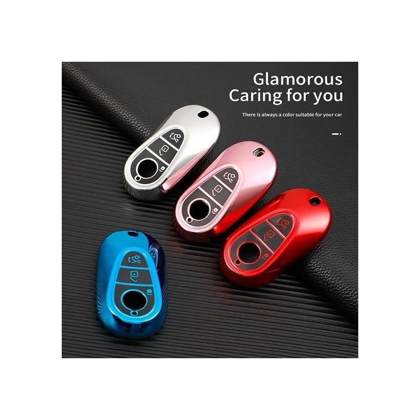 Capa TPU Mercedes Três Botões Nº08