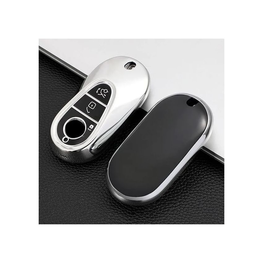 Capa TPU Mercedes Três Botões Nº08