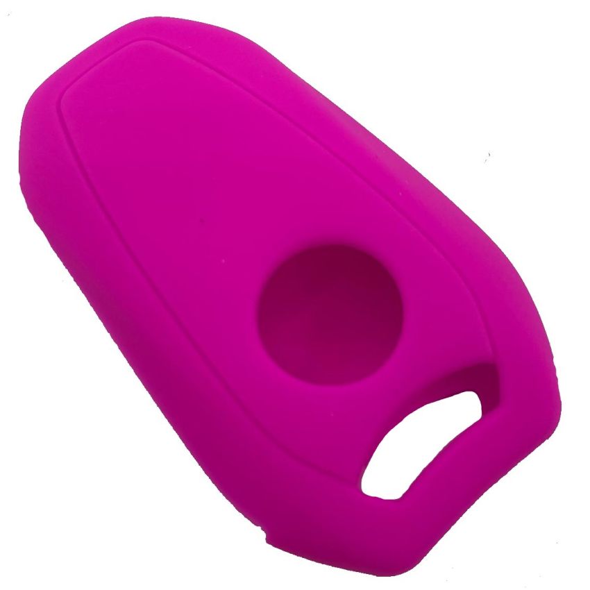 Capa Silicone Peugeot Três Botões Smartkey Rosa