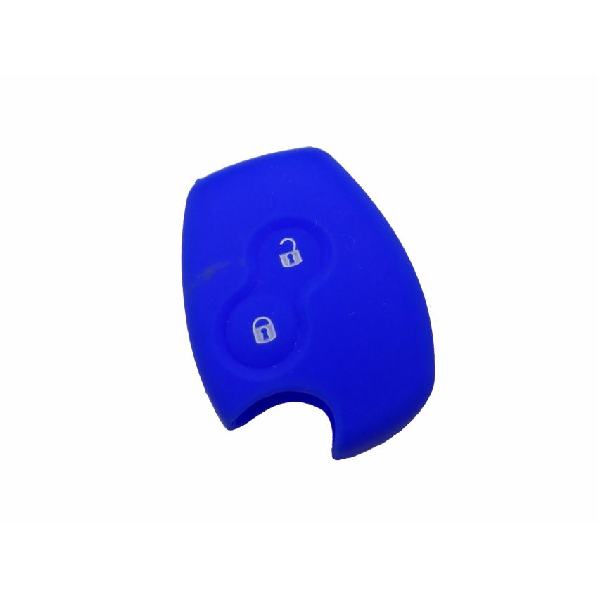 Capa silicone Renault, dois botões, azul