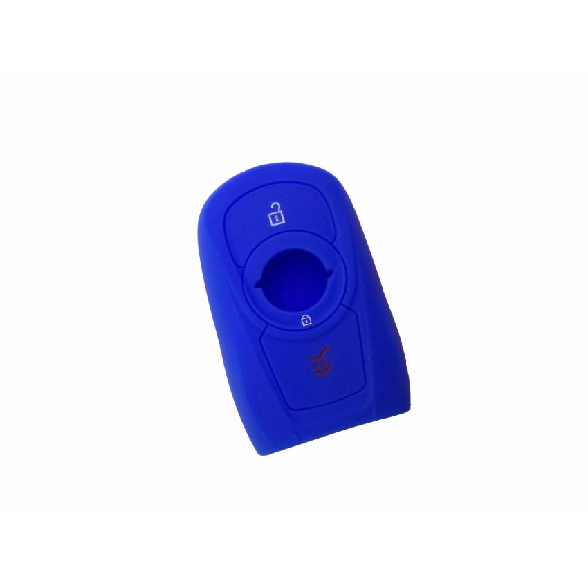 Capa silicone Opel, três botões, Smartkey proximidade, azul