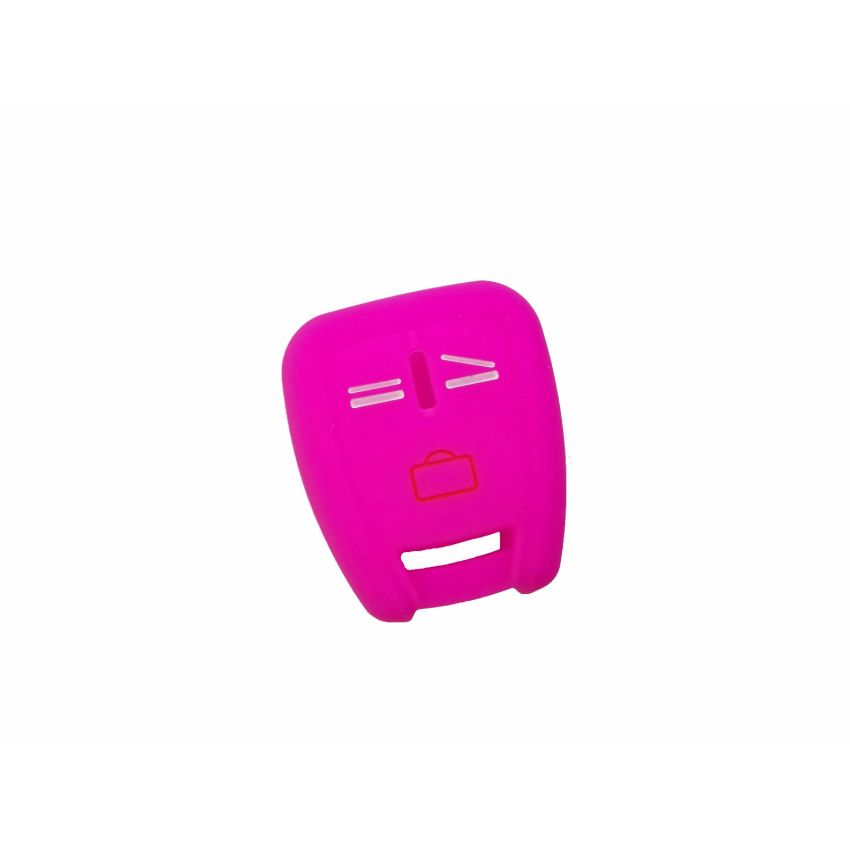 Capa silicone Opel, três botões, rosa