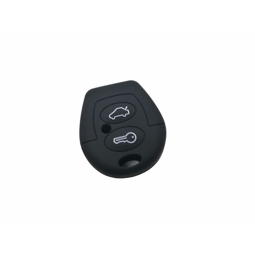 Capa silicone Volkswagen, dois botões, negra