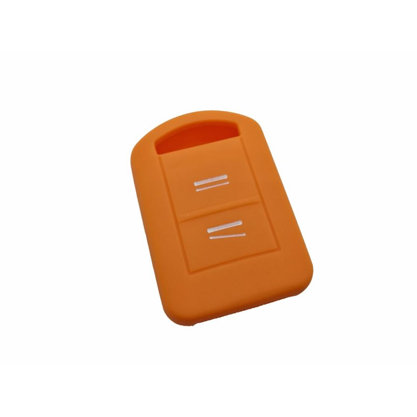 Capa silicone Opel, dois botões, laranja