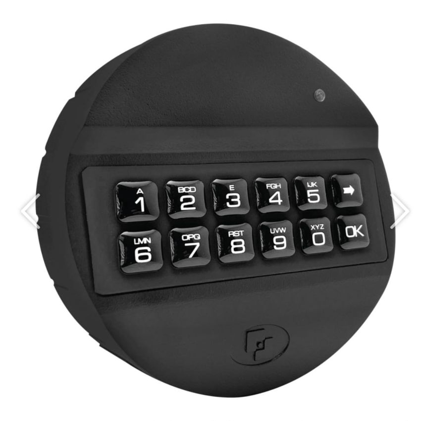 Fechadura Universal + Teclado Negro ABS