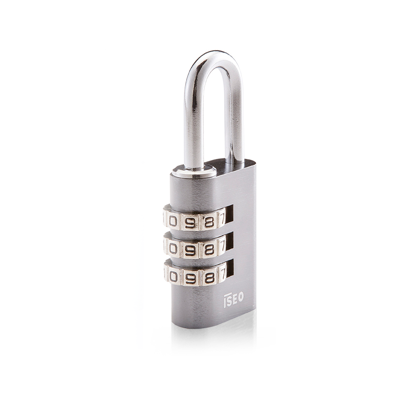 Aloquete Iseo combinação 3 digitos cinza