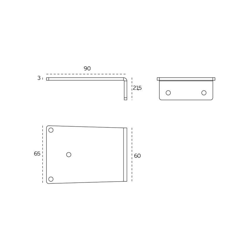 Base para instalação de braço de mola JNF em paralelo