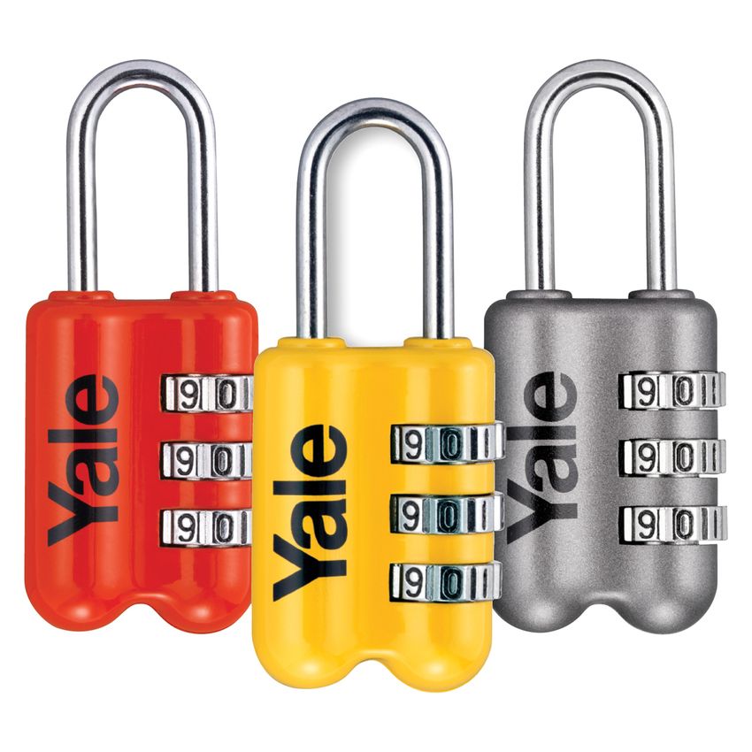 Aloquete Yale de combinação 3 dígitos, 20mm zinco