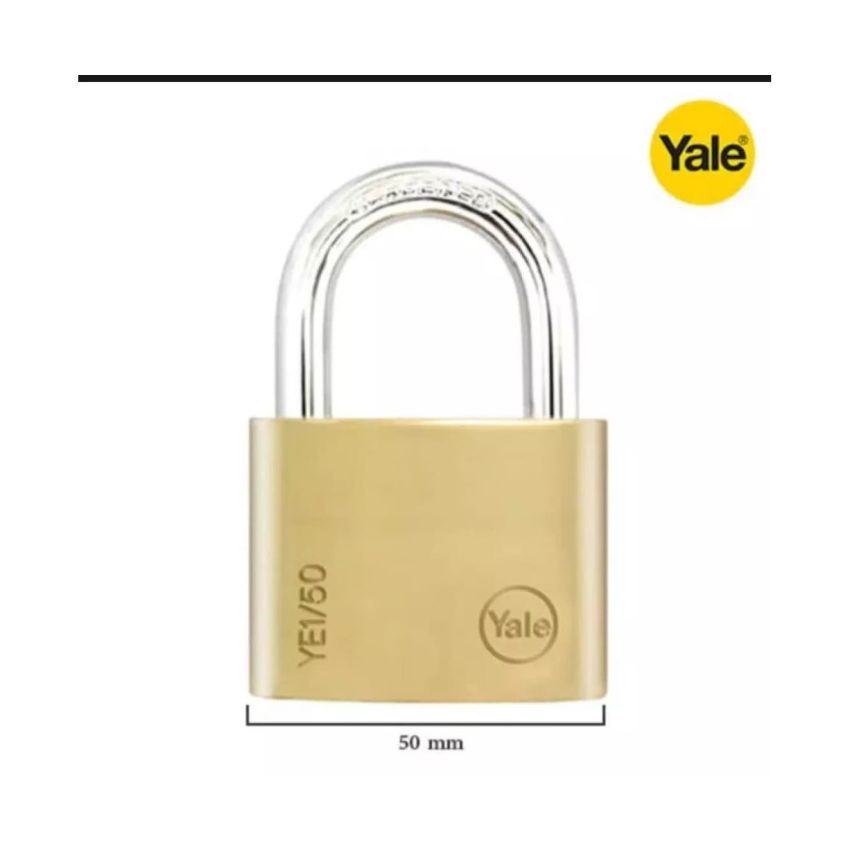 Aloquete Yale Essencial 50mm latão