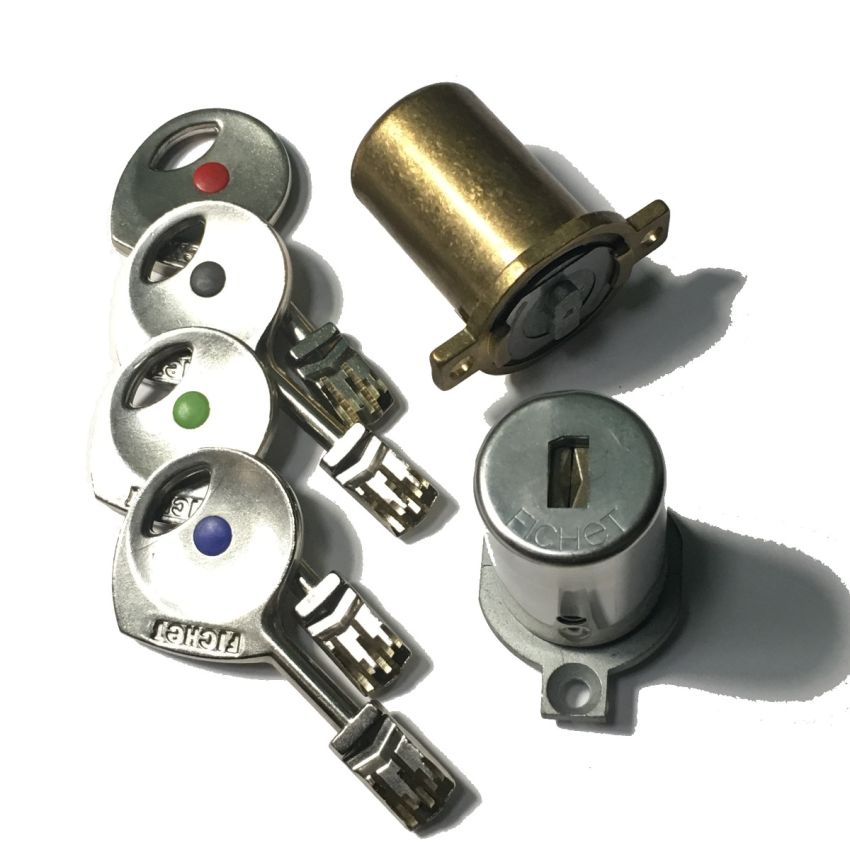 Cilindro Fichet 787Z 2C curto-curto cromado