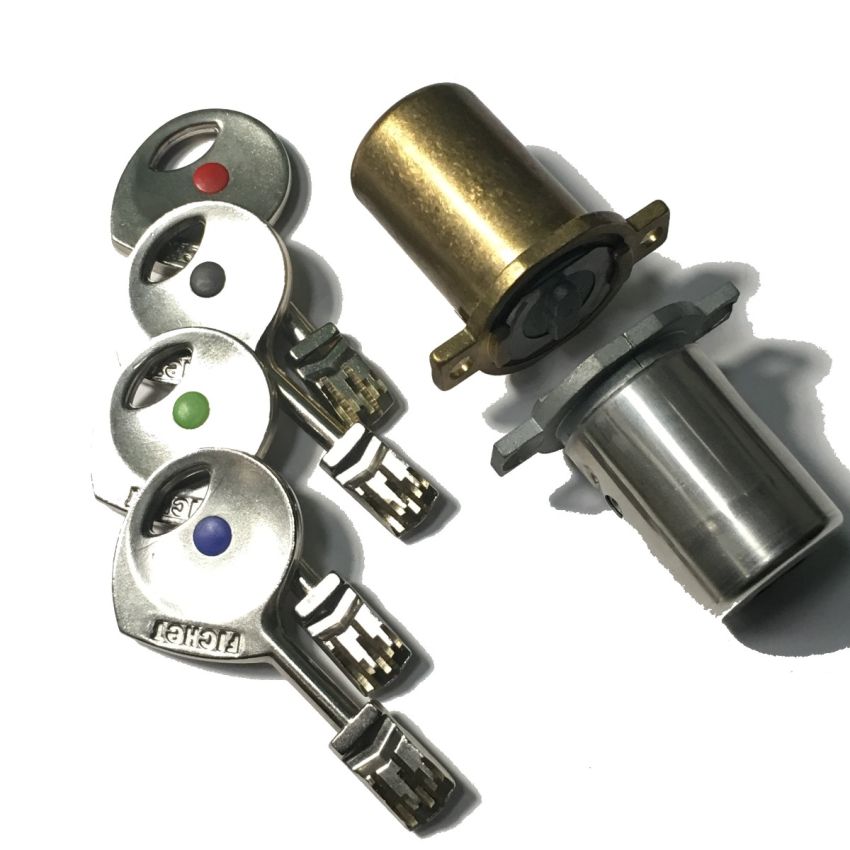 Cilindro Fichet 787Z 2C curto-curto cromado