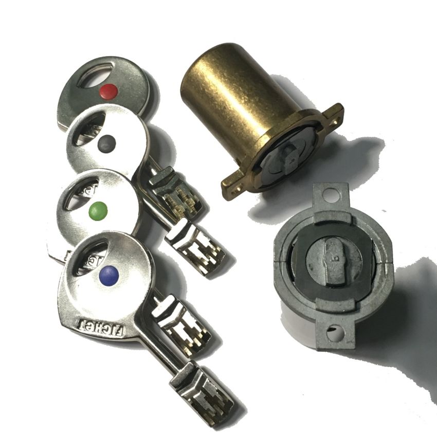 Cilindro Fichet 787Z 2C curto-curto cromado