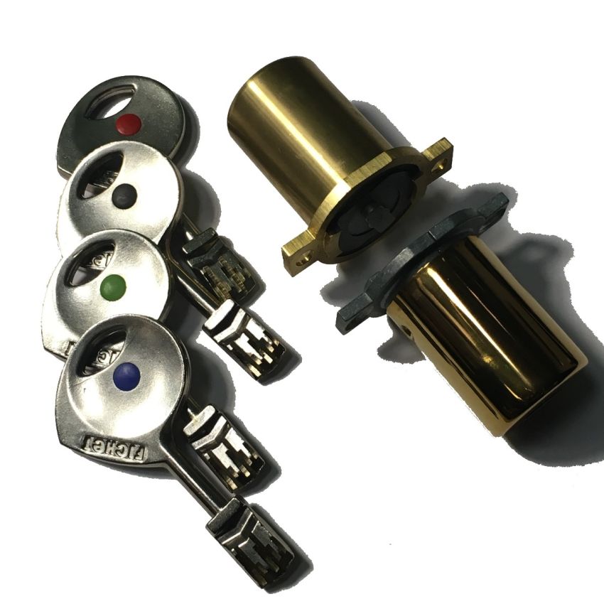 Cilindro Fichet 787Z 2D curto-curto dourado