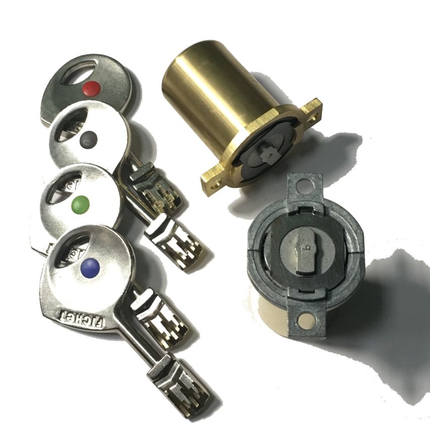 Cilindro Fichet 787Z 2D curto-curto dourado