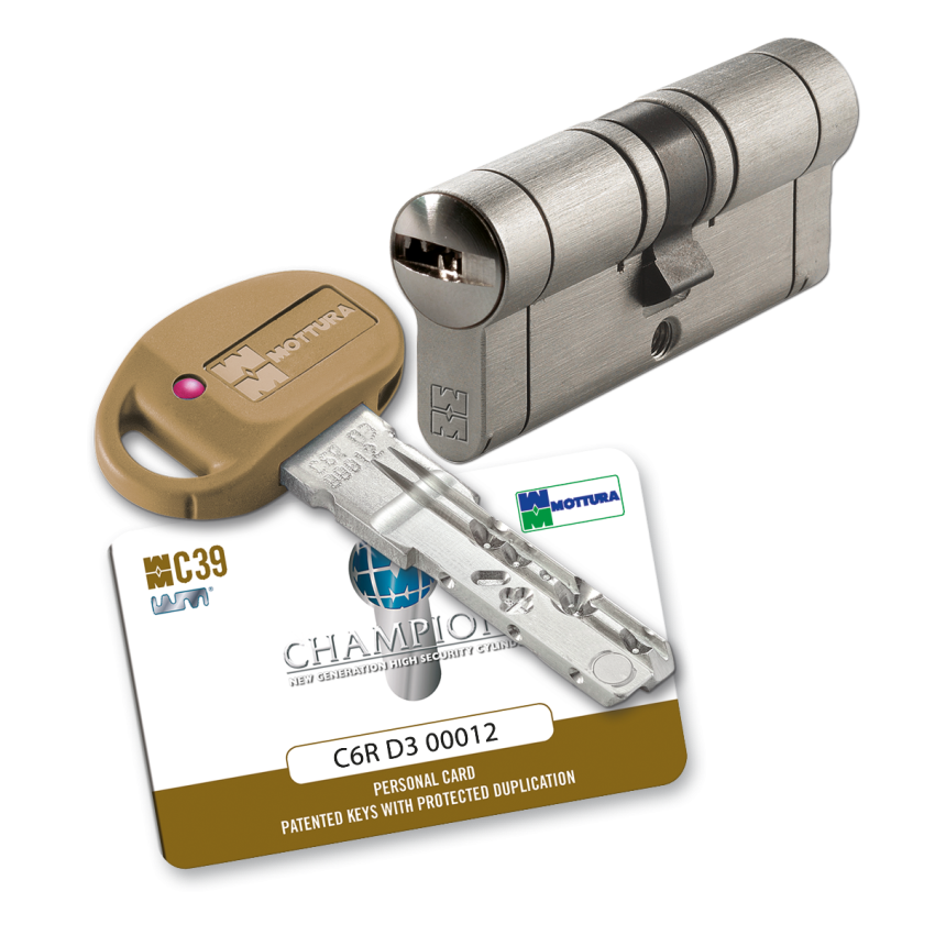 Cilindro Mottura - Chaviarte C39 31x51mm niquelado