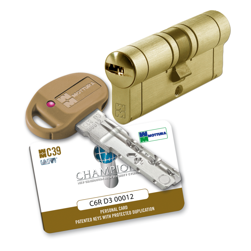 Cilindro Mottura - Chaviarte C39 31x61mm latonado