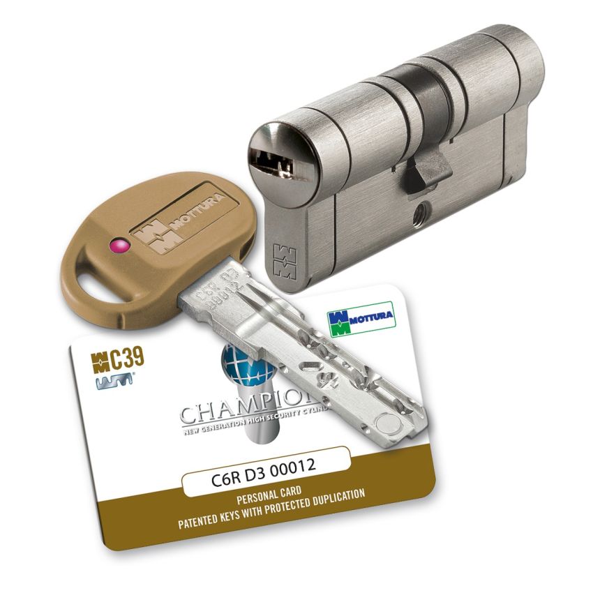 Cilindro Mottura - Chaviarte C39 31x41mm niquelado