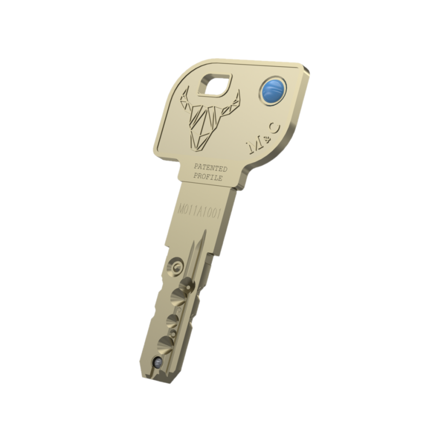 Cilindro M&C Move 32x32mm niquelado, Pack 5 cilindros mestrados