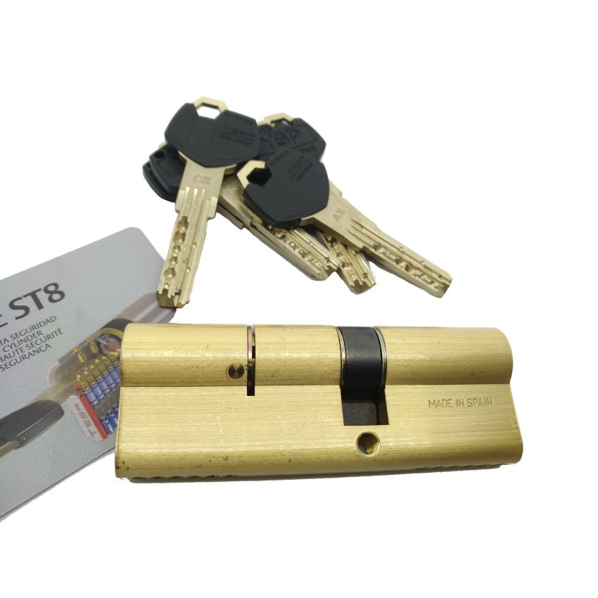 Cilindro Tesa ST8 35x55mm latonado