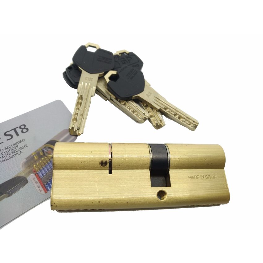 Cilindro Tesa ST8 35x50mm latonado