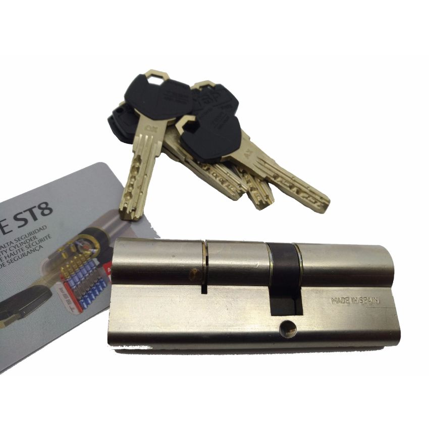 Cilindro Tesa ST8 35x50mm niquelado