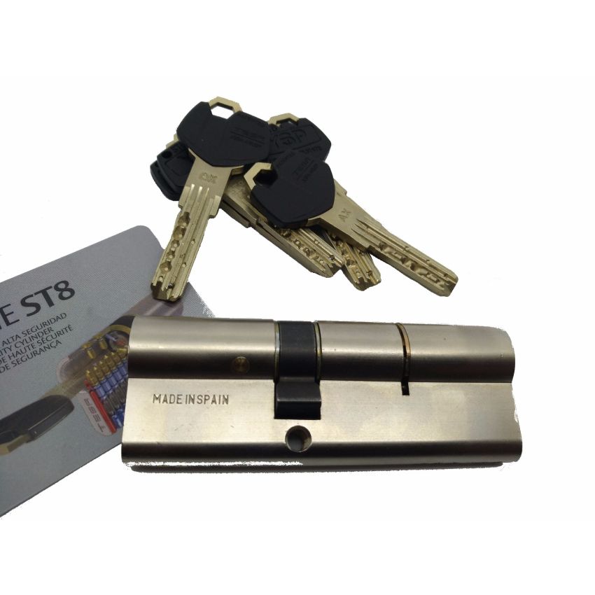 Cilindro Tesa ST8 35x50mm niquelado