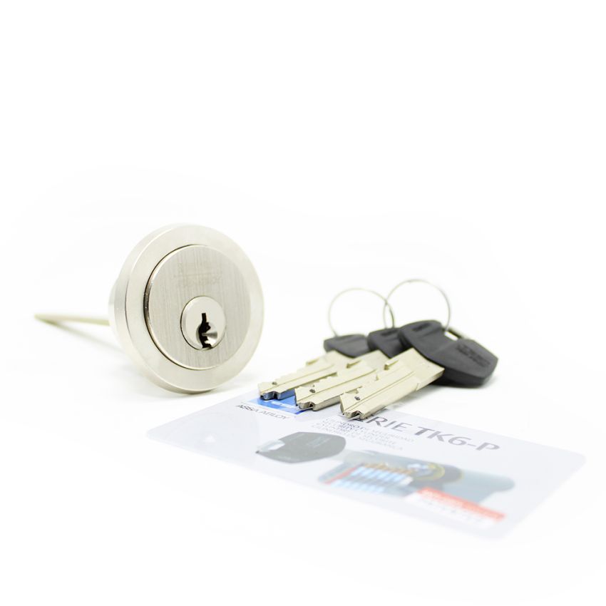 Cilindro Tesa TK6 redondo solto, niquelado