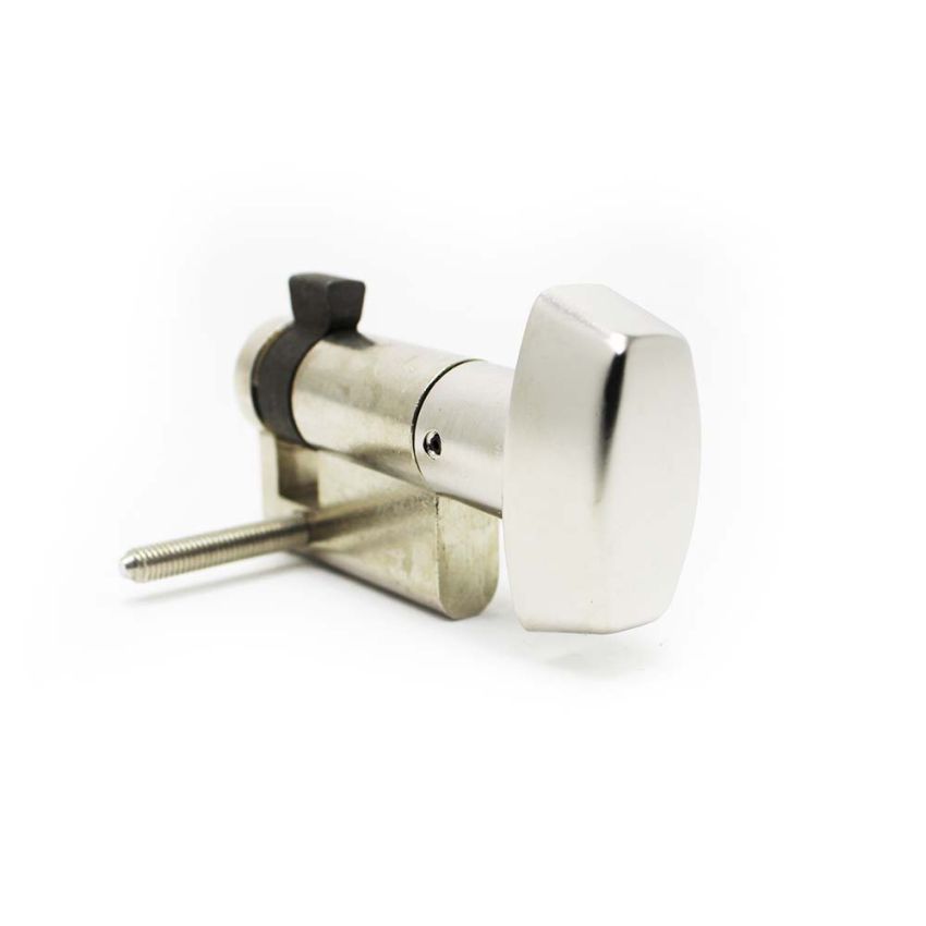 Cilindro Tesa TE5 30x10mm niquelado com botão