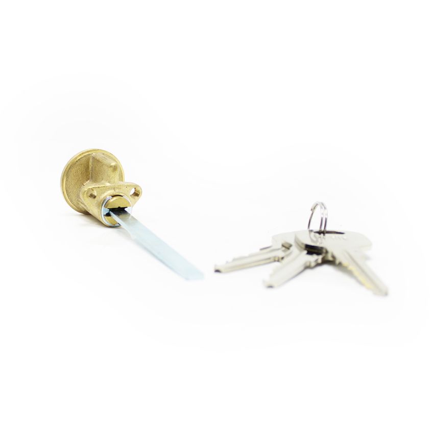 Cilindro Yale 2201431 redondo, diâmetro 25mm latonado