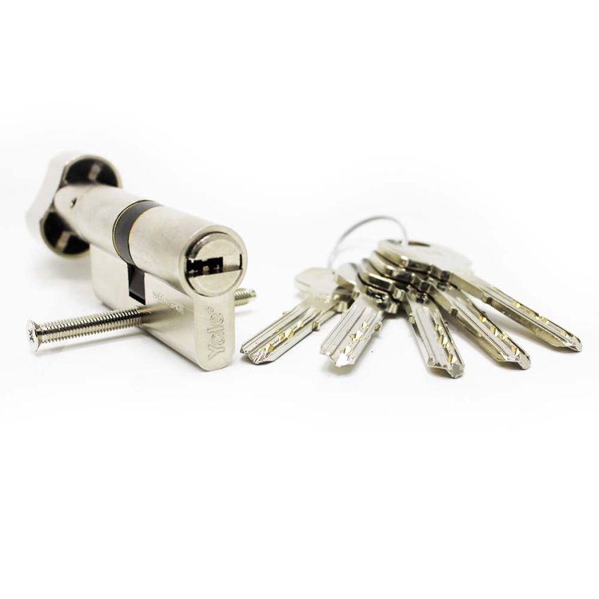 Cilindro Yale YL6 de botão 30x30mm niquelado