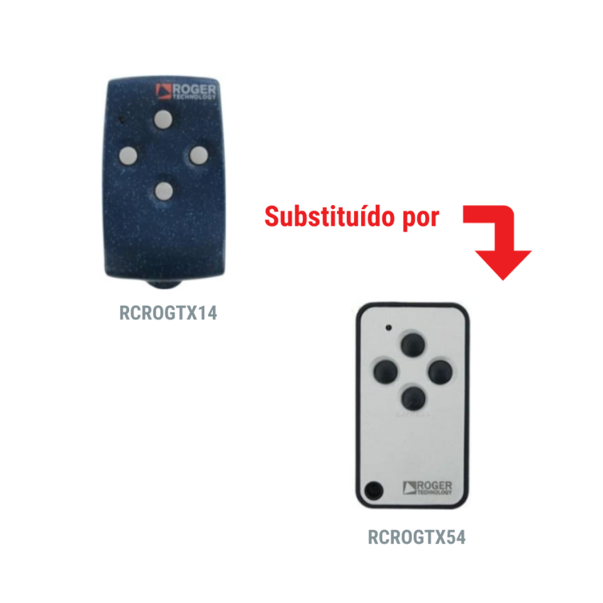 Comando ROGER TX14- DESCONTINUADO (Ver em artigo alternativo modelo compatível)