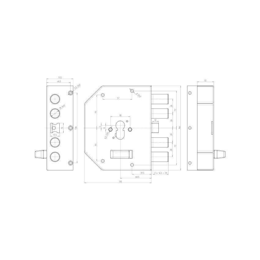 Fechadura CR 2250PEN-01NCL Blocco Clever
