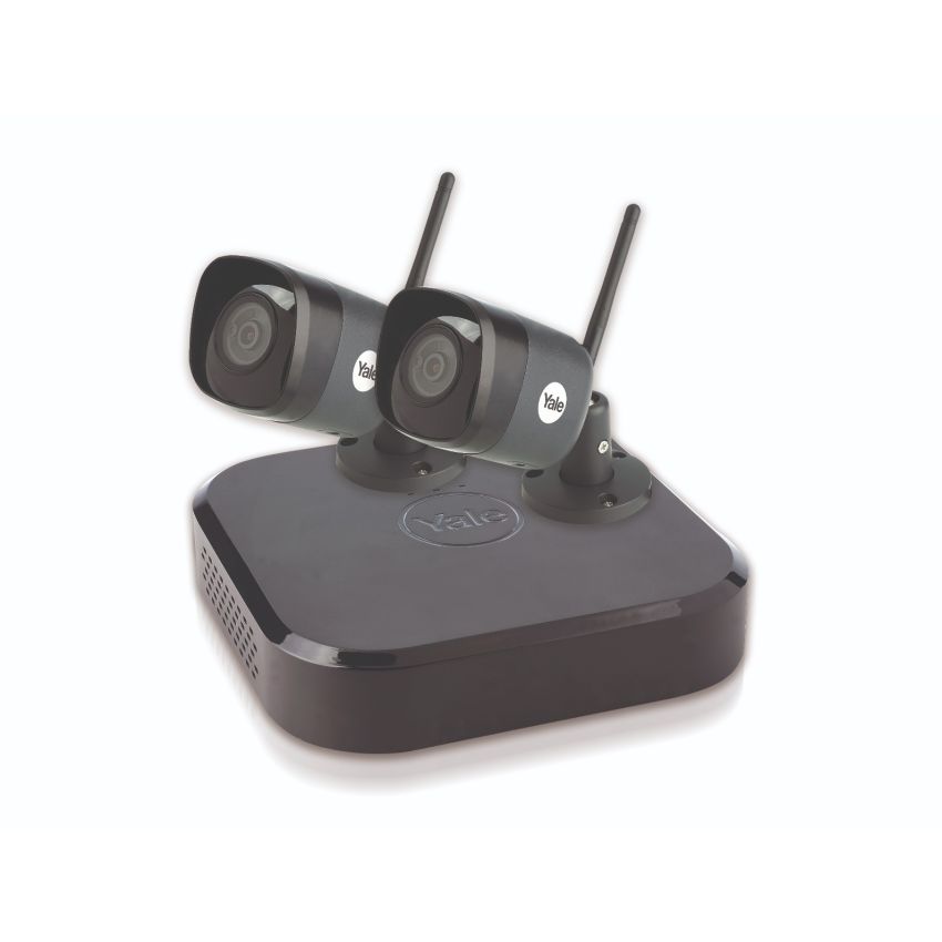 CCTV Yale Smart Homekit de 4 canais, inclui 2 câmaras WiFi de vigilância