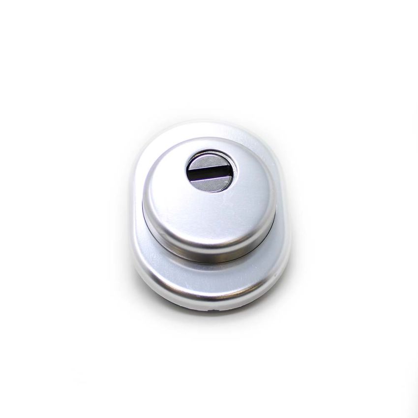 Escudo de segurança AF (Kit), para fechaduras Mottura e Tesa, anti-tubo, argento, 50 mm