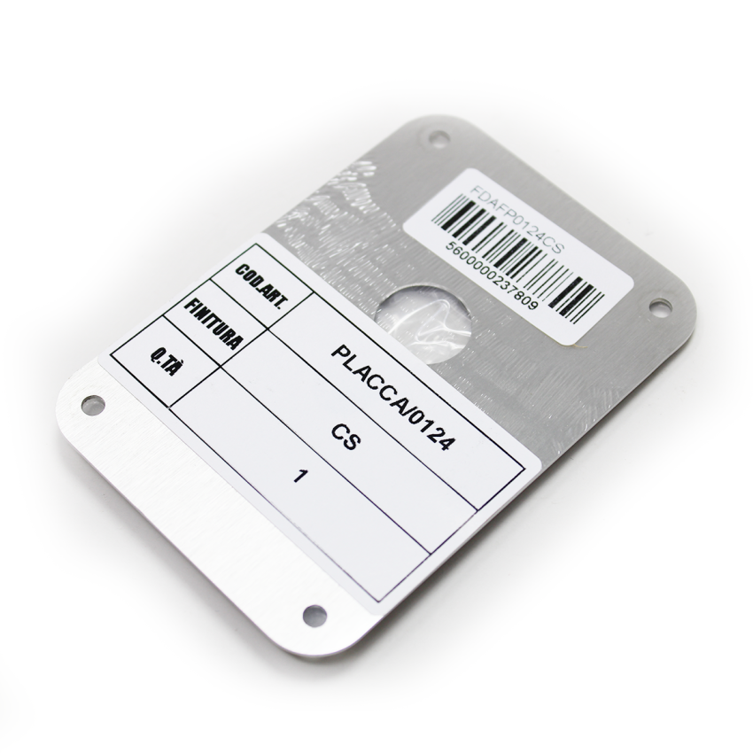 Placa substituição AF  0124 Cromado satinado