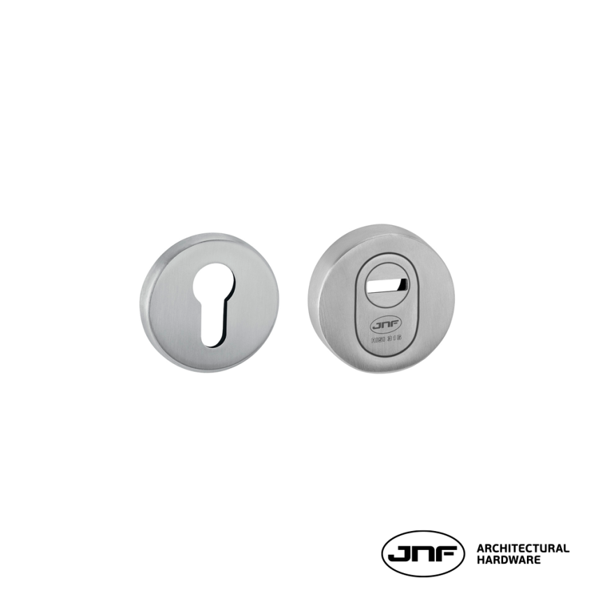 Escudo de segurança ajustável JNF IN.04.29S, para cilindro europeu, cromado