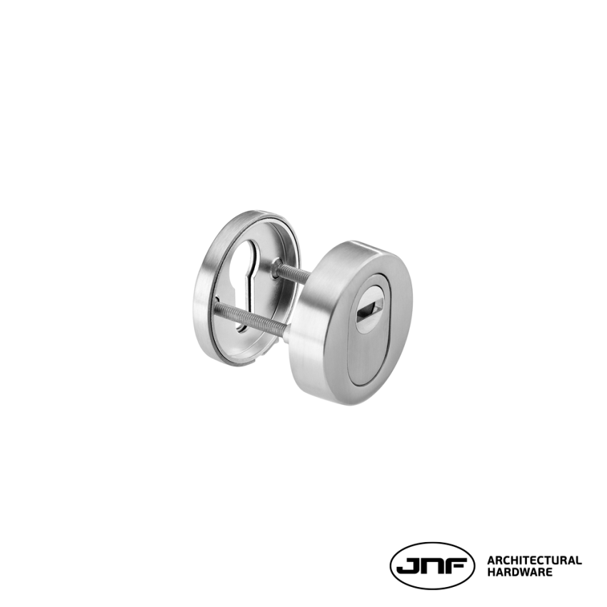 Escudo de segurança ajustável JNF IN.04.29S, para cilindro europeu, cromado