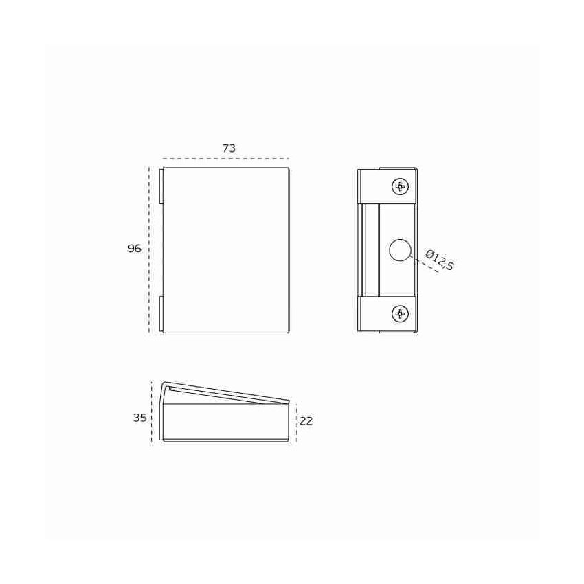 Testa JNF IN.81.131 para fechadura de vidro JNF IN.81.130