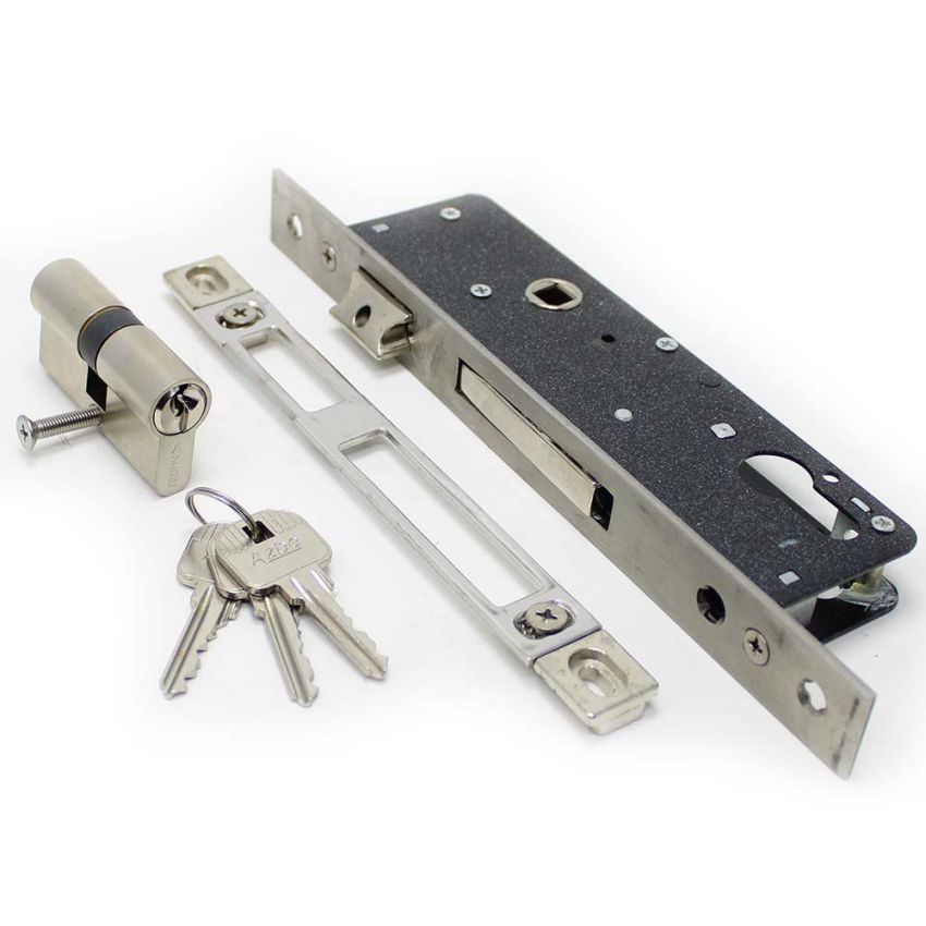 Fechadura de embutir alumínio YALE 5500, entrada 35 mm