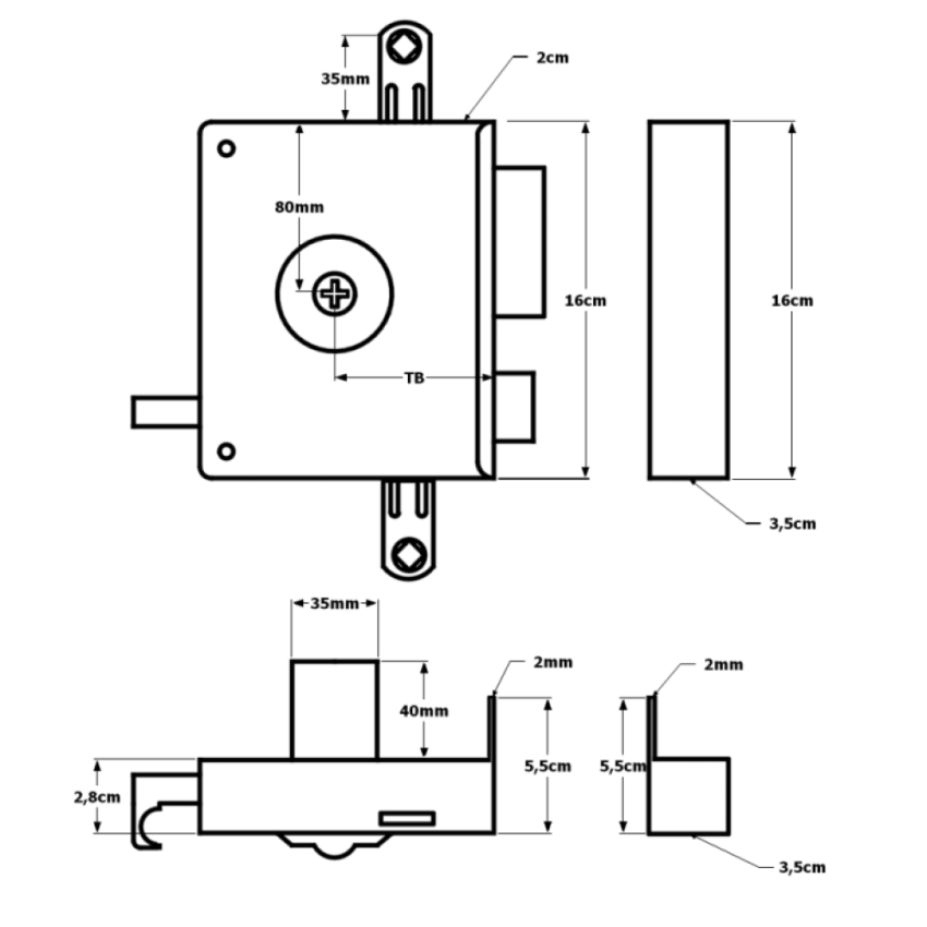 Fechadura AGC 792 12E