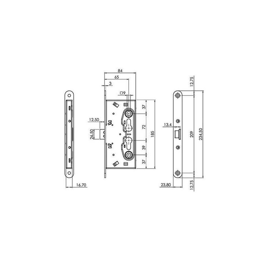 Fechadura Iseo anti-panico 214110654