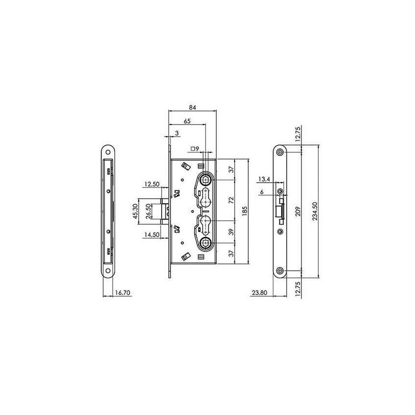 Fechadura Iseo não anti-panico 216120654