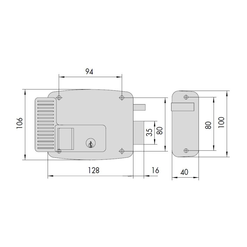 Fechadura CISA ELÉTRICA 11.611.60.1
