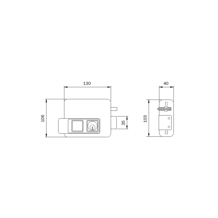 Fechadura ISEO 521320705E