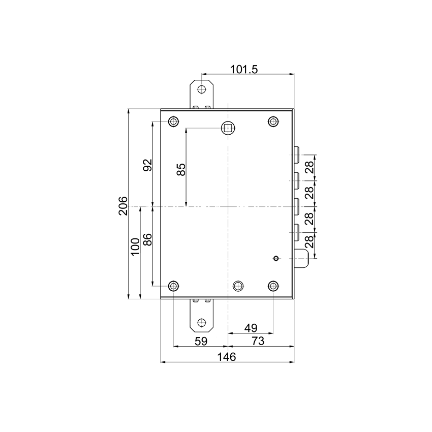 Fechadura MOTTURA 89371DERST